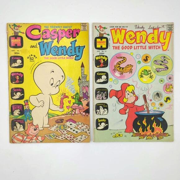 5 Casper Wendy Ghostland Comic Book Lot Harvey Silver Age 60s 70s First Issue - Picture 2 of 10